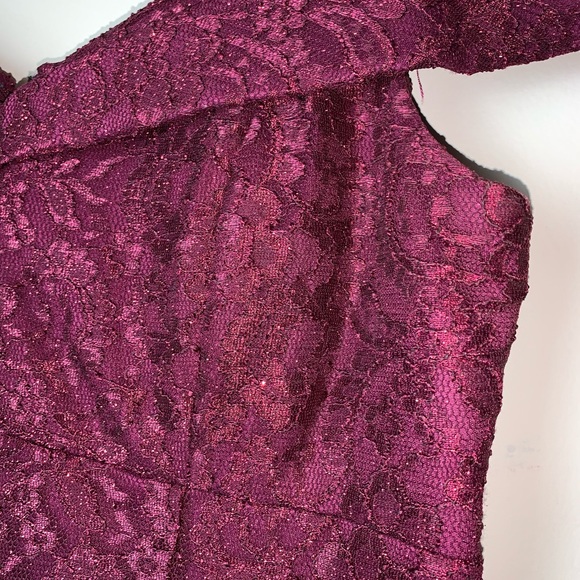 David’s Bridal Red Wine Dress - Picture 4 of 5